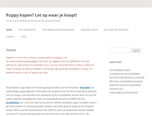 Tablet Screenshot of koophiernooiteenpuppy.com
